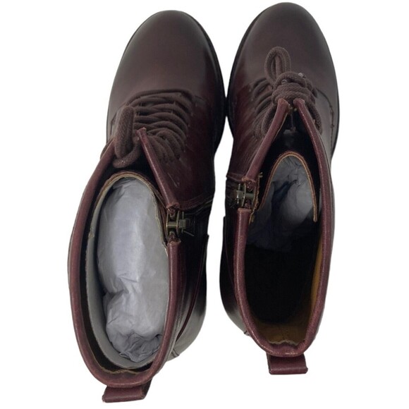 NEW Patricia Nash Sicily Merlot Women's Size 8.5 Boots Block Heel Leather - Picture 7 of 11
